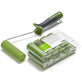 Colorus Lackier-Set – 10x Schaumstoff-Lackierwalze 11 cm superfein Plus gerade – inkl. Farbrollerbügel – für Türen, Möbel, Kreidefarbe & Glatte Flächen