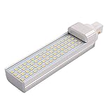 New Lon0167 LED-Leuchtröhre, zuverlässig, horizontal, Einbauleuchte, G24, 2P AC/DC, 12 V, 13 W, 3000 K, mit transparenter Abdeckung (id:66b ca a7 814)