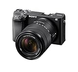 Sony Alpha 6400 Systemkamera (APS-C) mit 18–135mm Objektiv – 0,02s Autofokus mit Augenerkennung, 4K Video, klappbares Display, ideal für Vlogging & Foto
