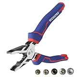 WORKPRO Kombizange 200mm Multifunktionale Universalzange mit vertikalen Rillen zum schnellen Lösen beschädigter Schrauben Cr-V Schraubenausdreher Zange mit Kabelschneider für Haushalt, Werkstatt
