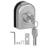 10~12mm Edelstahl Glastürschloss,Bolzen Bodenschloss mit Schlüssel Home Hotel Büro Glastür Bodenschloss für Badezimmer Toilette Geschäft Glastüren