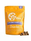 Dr. Flex 8in1 Multivitamin Komplex für Hunde – 60 Hundeleckerli mit Probiotika, Vitamine C & E, Lachsöl, MSM & Chondroitin – Für Immunsystem Stärkung, Verdauung & Gelenkgesundheit