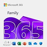 Microsoft 365 Family | 12 Monate, bis zu 6 Nutzer | Word, Excel, PowerPoint | bis zu 6 TB OneDrive Cloudspeicher | PCs/Macs & mobile Geräte | Aktivierungscode per E-Mail