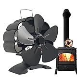 Ofenventilator mit Energie, Kaminventilator | Nicht elektrischer Ventilator für Holzbrenner, ruhige warme Luftzirkulation, ökologische Wärmeverteilung für Holzofen