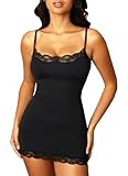 Navneet Spitzenkleid Damen Sexy Bodycon Schwarzes Kleid Kurz Etuikleid Sommerkleider Y2K Dress Party Festival Outfit Schwarz S