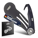 Yuniqat Shark Pocket Tool | Multitool | 4in1 - Einkaufswagenlöser, Flaschenöffner, Paketmesser & Schneide in einem | Mit Schlüsselring | Ideal als Geschenkidee für Damen & Herren