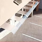 Markise Für Die Vordertür, Außenmarkise, Halbmattierte, Gebogene Veranda-Markise, 3,5mm Starke Polycarbonat-Abdeckung, Veranda-Garten-Markise Für Terrasse, Balkon (50x180cm/20x71in,B)