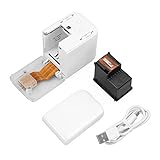 LMEIL Logo-Drucker, Kaffeedruck, tragbarer Tintenstrahldrucker, schnell trocknender Etikettendrucker mit wasserdichter Tinte, tragbarer drahtloser Mini-WLAN-Drucker für alle Materialien, mit essbarer