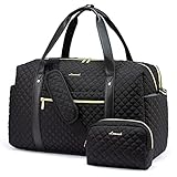 LOVEVOOK Reisetasche Damen Sporttasche Groß mit Laptopfach Weekender Handgepäck Gym Travel Duffle Bag Fitness Tasche Frauen Kliniktasche Krankenhaustasche für Reise Flugzeug Sport Leicht