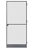 Schellenberg 70094 Fliegengitter Balkontür, Insektenschutz Tür Premium, Aluminium Rahmen, Fiberglas-Gewebe, 100 x 215 cm, anthrazit