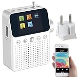 VR-Radio Badradio: 2in1-Steckdosenradio mit DAB+, Bluetooth, Bewegungsmelder, Akku, 8 W (Radios, DAB Radios, Freisprecheinrichtung)