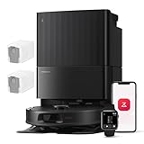 roborock Qrevo Serie Saugroboter mit Wischfunktion, 8000Pa Saugkraft(verbessert von Qrevo S), Anti-Verfilzungs-Seitenbürste, Hindernisvermeidung, LiDAR-Navigation, All-in-One Dock,Schwarz(QV 35A Set)