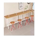 YPIOUREN Bar Tisch for Küche Tresentisch Bartisch Schma Theke Rechteckiger Stehtisch mit wasserdichter Arbeitsplatte geeignet for Veranda Balkon Hinterhof Innenbereich(White,160 * 40cm/62.9 * 15.7in)