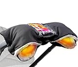DMTIVMG Handwärmer Kinderwagen mit Wasserdichte und Winddichte,Kinderwagen Handwärmer mit Oxford und Lambswool,Touchscreen Design,Universalgröße Handmuff für Kinderwagen, Kinderwagen Muff Handwärmer