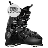 ATOMIC HAWX PRIME 85 BOA W GW Skischuhe Frauen - Größe 24/24.5 - Alpin-Skischuh in Black/Stone - Boots mit 3D Knöchel & Ferse für präzisen Sitz - mittelbreite Skistiefel für Fortgeschrittene