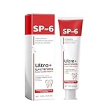 SP-6 Ultra Whitening Zahnpasta, Aufhellung, Probiotika, hellweiße Zahnpasta, Tiefenreinigung, Mundpflege, Zahnpasta für Damen und Herren