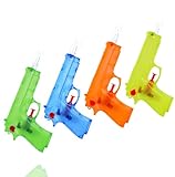 12x Wasserpistolen Set 15 cm für Kinder & Erwachsene - mit hoher Reichweite - Wasserspritzpistole Spritzpistole klein Mini für Kinder