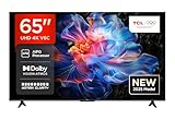 TCL 65V6C 65 Zoll Direct LED TV, 4K HDR Fernseher, Smart TV mithilfe von Google TV (Dolby Audio, Motion Clarity, Kompatibel mit Google Assistant & Alexa)