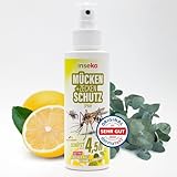 inseko Mücken- & Zeckenschutz Spray I DEET frei I Insektenschutz für Haut und Kleidung (100ml)