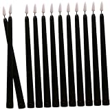 IWOWHERO 12 Stück LED Stabkerzenlicht Flammenlos Und Batteriebetrieben Ideal Für Weihnachts Und Hochzeitsdekoration Warmweißes Licht Sicher Und Langlebig Perfekte Stimmungsvolle