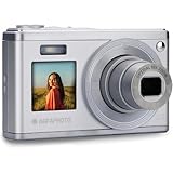 AGFA Photo Realishot DC9200 - Kompakte Digitalkamera, 24 MP, 4K Video, 10x optischer Zoom, Doppelbildschirm 2,8' + 1,54', CMOS-Sensor, Bildstabilisierung, Lithium-Batterie - Silber