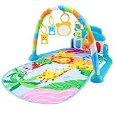 Baby Spielmatte mit Spielbogen, Aktivitätsmatte Baby Spieldecke mit Musik, Lichtern und Abnehmbar Babyspielzeug, Kleinkinder Pädagogisches Spielzeug für 0-36 Monate Mädchen Junge
