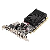 VBESTLIFE GT730 2 GB Grafikkarte, GDDR3, 64 Bit, PCI Express 2.0 X16, 810/1300 MHz, 2560 X 1600, Gaming-Grafikkarte mit HDMI, DVI I und Anschlüssen (GT730 2 GB GDDR3)