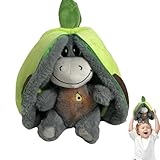 Atmendes Kuscheltier Esel, Schlafender Stofftier Schlummer Puppe, Tierstofftier Tier Plüschtiere, Entspannung Plüsch Esel Atemtier, mit Atembewegungen, für Beruhigendes Schlaf Lindert Ängste