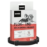 Animigo Zeckenhalsband für Hunde - 3 Monate Schutz - 75cm Hundehalsband - Ohne Giftstoffe - Schutz gegen Läuse, Larven, Milben & Flöhe mit natürlichen Inhaltsstoffen - Flohmittel Hund & Zeckenschutz