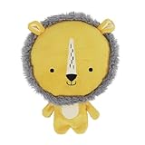 Rosewood Interaktives Plüsch-Hundespielzeug Löwe mit riesigem Quietscher und Knister-Körper, Gelb