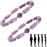 Pipihome Amethyst Magnetfeldtherapie Armband - Kristall Edelstein für Abnehmen, Gesundheit, Gewichtsverlust und Angstbekämpfung