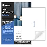 20 Blätter, 210mm x 297mm, Universal Etiketten Selbstklebend Bedruckbar, Sticker Mattes Papier, Aufkleber A4 Kompatibel mit Inkjet & Laser Drucker, 1 Etikett pro Blatt