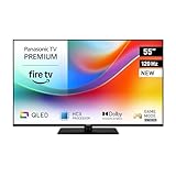 Panasonic Premium TV-55W85BEZ, W85B Serie, 55 Zoll, 4K Ultra HD QLED Smart TV, 2025, 120 Hz, Fire TV, Dolby Vision & Atmos, Game Mode Extreme, Alexa Sprachsteuerung, Apple Support, Bluetooth, Schwarz