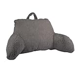 Youyijia Lesekissen, Rückenkissen Für Bett Und Sofa Mit Armlehnen, Lendenwirbelkissen Aus Memory Foam Mit Armlehne, Ideal Zum Lesen, Fernsehen Faulenzen Oder Als Rückenstütze (Grau)