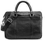 LEABAGS Messenger Bag, Istanbul Vintage Echtleder Umhängetasche Herren & Damen,16 Zoll Leder Laptoptasche DIN A4 für Studium Uni Büro Arbeit Schultertasche Messenger Bag Umhängetasche mit Schultergurt