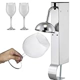 KRQDBCZ Sofortiger Glasfroster-Kühler: Schnellgefrierschrank für Champagner-Cocktailgläser, kommerzieller Trinkbecher-Kühler aus Edelstahl, Bar-Glaskühler für Restaurants/zu Hause