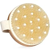 SURDOCA Körperbürste Trockenbürste Peelingbürste Massagebürste Saunabürste Duschbürste Badebürsten Klosterbürste zum Entfernen Cellulite, Lymphmassage, Natürliche Buchenholz (Wildschweinborsten)