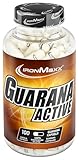 IronMaxx Guarana Active - 100 Kapseln | Hochdosierte Guaranaextrakt Kapseln | Natürlicher Energieschub für den Tag