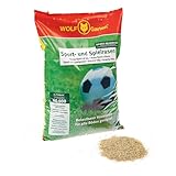 WOLF-Garten Sport- & Spielrasen LG 125 (für 125 m², schnell nutzbar & trittfest, strapazierfähiger Rasen für Sport- & Spielplätze, Hausgarten, für alle Bodenarten geeignet, im 2,5 kg Beutel) 3825020