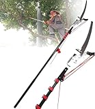 3.6m-7.2m Teleskop Astsäge,Einstellbare Länge Seilzug Gartensäge Baumsäge,Baumsäge mit SK5 Sägeblatt Länge 300 mm,Teleskop-Astschere für Arbeiten an weit entfernten Stellen,Garten und Freien(5.4M (18F