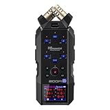 Zoom H6essential Handy Recorder | 6-Spur 32-Bit float| austauschbare Mikrofonkapseln (XYH-6e mitgeliefert) | 4 XLR/TRS-Eingänge | Musik | Podcast | Filmton | Content | Audiobedienungsführung | schwarz