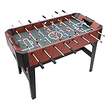 Kickertisch Tischkicker,Tischfussballspiel 1.2M Tischfußball,Multifunktionale Spieltische,Simulieren Sie das Fußballerlebnis,Multiplayer-Spiele,Anzeigetafel,Ball-Aufbewahrungsbox,Anti-Rutsch-Matten,fü