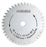 Proxxon 28731 Kreissägeblatt SuperCut 80 Zähne Ø85mm Bohrung Ø10mm