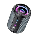 Tiksounds Bluetooth Lautsprecher, Kleine Musikbox Bluetooth 5.4, 15W Kraftvoller Bass, mit 12 Stunden Akkulaufzeit, TWS Stereo-Surround, IPX7 Wasserdicht, Outdoor Lautsprecher für Sport/Party/Reisen