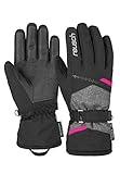 REUsch Damen Extra Warmer Wasserdichter Und Atmungsaktiver Skihandschuh, Blck/Blck Melang/Pink Glo, 7.5
