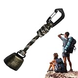 Bear Bell - Camping Schutzglocke | Retro Anti-Bär Ring, Metallglocken Anhänger für den Außenbereich mit Stummfunktion | Eisen-Walkingglocke -, Wandern, Radfahren