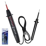 CCLIFE 2-poliger Spannungsprüfer 6–380V Wechselstrom/Gleichstrom mit LED Anzeige Robuster Phasenprüfer