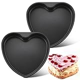 Joyfair Backform Herz, 2 Stück Hochwertige Antihaft Herzbackform Set, 25,6 x 24 x 5 cm, Herzform Kuchenform für Valentine, Geburtstage & Romantische Anlässe, Hitzebeständig & Gleichmäßiges Backen