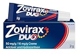 Zovirax Duo Creme mit der Zweifach-Wirkformel bei Lippenherpes: Stoppt die Virenvermehrung und kann die Bläschenbildung verhindern. Wirkstoffe: 5 % Aciclovir und 1 % Hydrocortison. 2 g Packung