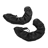 TOGEVAL 1 Paar Skate-Stiefel Überzüge Für Eislaufschuhe Abdeckungen Für Schlittschuhkufen Hockey Schlittschuhe Wachen Schlittschuhhüllen Klingenschutz Black Äußeres Oxford-gewebe